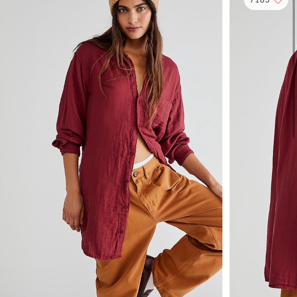 Free people x CP Shades cotton button down
